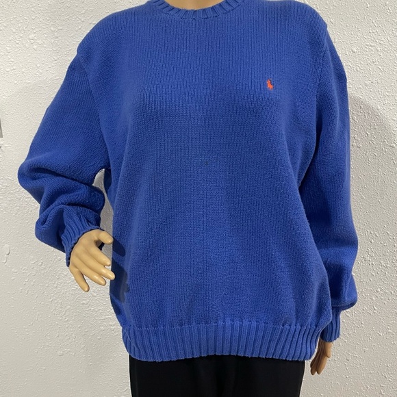 Ralph Lauren Royal Blue Crew Neck Sweater - Picture 3 of 5